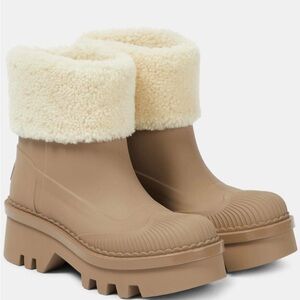 Chloé Raina shearling-lined ankle boots Size Eu 39 / US 8 New